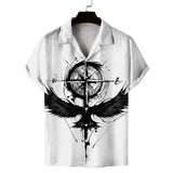 Xituodai Cuba Collar Summer Men's Short-sleeved Printed Shirt Hawaii Beach Vacation