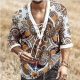 Xituodai Printed T-shirt for Men