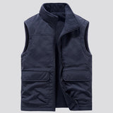 Xituodai Winter Men's Sleeveless Jackets Male Reversible Warm Waistcoats Casual Outwear Men Fleece Thermal Soft Vests Clothing 6XL