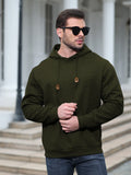 Xituodai Men Autumn Casual Hoodies Long Sleeve Drawstring Pullover Sweatshirt Tracksuit Hooded Sweatshirts Streetwear with Plaid Jacquard