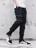 Xituodai Men's Sets Black Hoodies+Pants Punk Graphic Zipper Hooded Sweatshirts Cargo Pant Men Oversized Loose Streetwear Suits