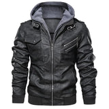 Xituodai Men's Leather Jackets Autumn Fashion Casual Motorcycle PU Jacket Biker Leather Coats Brand Clothing