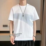 Xituodai Men's Oversized T-shirt Letter Print Harajuku Short Sleeve Tees Tops Y2k Streetwear Casual Loose Men Tshirts