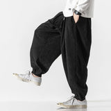 Xituodai Men Corduroy  Pants Casual Autumn Men Wide-Leg Pants Man Harajuku Streetwear Trousers Male Elastic Waist Loose Korean Pants