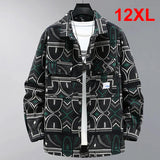 Xituodai Vintage Denim Jacket Men Streetwear Cargo Jacket Coat Plus Size 11XL 12XL Spring Autumn Denim Coat Big Size 10XL