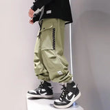 Xituodai Korean Cargo Pants Men Japanese Streetwear Oversize Sweatpants Harajuku Casual Joggers Kpop Trendy Trousers Hip Hop