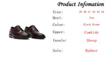 Xituodai  Maxdutti Brogue Carved Genuine Leather Shoes Men England Vintage Derby Shoes Commuter Business Formal Flat Shoes