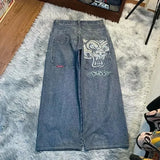 Xituodai Hip Hop baggy jeans New Harajuku Y2K Embroidered High Quality High Waisted Jeans Biggest Trashy Ropa Aesthetic Wide Trouser