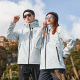 Xituodai Men Women Two-pieces Sets 3 in 1 Outdoor Hooded Hiking Snow Jackets Thick Warm Windbreaker Waterproof Parka Coat Winter Jacket