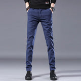 Xituodai New Spring Summer Breathable Casual Pants Men Slim Fit Chinos Stretch Cotton Straight Long Trousers