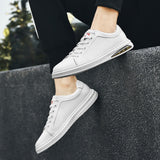 Xituodai  Men's Genuine Leather Casual Shoes Low-top Outdoor walking Sneakers  Luxury Breathable Leisure White all-match Summer shoes