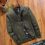 Xituodai Stand-up Collar Men's Spring Autumn Fashion Men's Bomber Jackets Casual Windbreaker Coats New Outwear Stand Slim Military