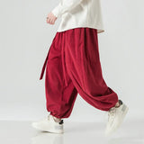 Xituodai 2025 Men Streetwear Wide Leg Casual Pants Men Loose Fashion Jogging Sweatpants Solid Color Harem Pants Male Harajuku Trousers