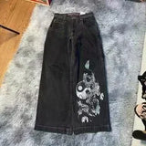 Xituodai Hip Hop baggy jeans New Harajuku Y2K Embroidered High Quality High Waisted Jeans Biggest Trashy Ropa Aesthetic Wide Trouser