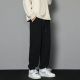 Xituodai Men'S Casual Fashion Knit Pants Loose Gray Drawstring Pants Jogging Basketball Sweatpants Streetwear Large Size Men'S