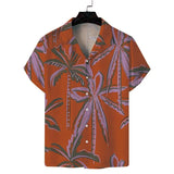 Xituodai Cuba Collar Summer Men's Short-sleeved Printed Shirt Hawaii Beach Vacation