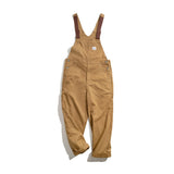 Xituodai Vintage Jeans Overalls Mens Jumpsuit Cargo Work Pants Baggy Bib Contrast Stitch Denim Overalls Stitch Trousers