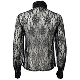 Xituodai Stealing Vampire Men/Women Shirts Renaissance Victorian Medieval Gothic Shirt Long sleeve lace Tops Costume Cosplay Unisex