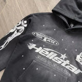 Xituodai Hellstar Flare Black Flame Broek Hoodie