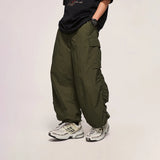 Xituodai Baggy Cargo Pants Men Parachute Oversize Cargo Wide Leg Trousers Male Summer Loose Casual Streetwear Hip Hop Pocket