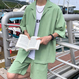 Xituodai Soft Boy Shirt and Shorts Two Piece Set