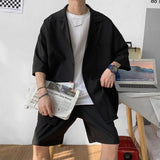 Xituodai Soft Boy Shirt and Shorts Two Piece Set