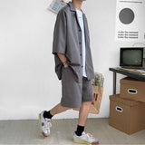 Xituodai Soft Boy Shirt and Shorts Two Piece Set