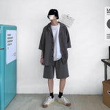 Xituodai Soft Boy Shirt and Shorts Two Piece Set