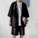 Xituodai Soft Boy Shirt and Shorts Two Piece Set