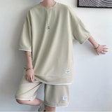 Xituodai Soft Boy Sweatshirt & Sweatshorts Two Piece Set