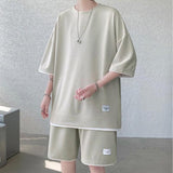 Xituodai Soft Boy Sweatshirt & Sweatshorts Two Piece Set