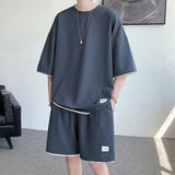 Xituodai Soft Boy Sweatshirt & Sweatshorts Two Piece Set