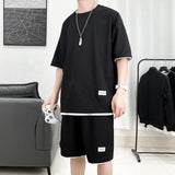 Xituodai Soft Boy Sweatshirt & Sweatshorts Two Piece Set