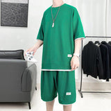 Xituodai Soft Boy Sweatshirt & Sweatshorts Two Piece Set