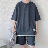 Xituodai Soft Boy Sweatshirt & Sweatshorts Two Piece Set