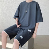 Xituodai Soft Boy Sweatshirt & Sweatshorts Two Piece Set