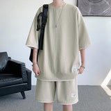 Xituodai Soft Boy Sweatshirt & Sweatshorts Two Piece Set