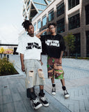 Xituodai New Trendy Streetwear Tops Hip-hop Punk Letter Printed Oversized T-shirt Men Harajuku Retro Casual Loose Cotton Short-sleeved