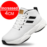 Xituodai Equzu Sneakers Heightening Shoes Breathable Elevator Shoes Height Increase Shoes Leather Shoes Insoles 8CM Man Height Increasing Shoes