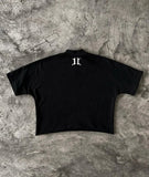 Xituodai Y2K Streetwear Letter Print Graphic T-Shirt Men's Spring Autumn Fashion Gothic Loose Oversized Round Neck Short Sleeve Women's