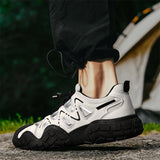 Xituodai Datuart Men's Casual Shoes Outdoor Sport Shoe Thick Soled Non Slip Male Trendy Shoe Breathable Sneakers  Climbing Shoes Elastic Band New