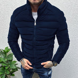 Xituodai Winter Men Thickened Warm Down Jacket  Long Sleeve  Slim Fit Cotton Padded Zipper cardigan Tops Fashion Casual Jackets Coat