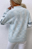 Xituodai  -  Snowflake Pattern Mock Neck Sweater