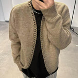 Xituodai Vintage Overweight Pounds Mens Cardigan Sweater Luxury Design Jacquard Weave Hand Knitted Tops Autumn Winter Wool Knitwear Coat