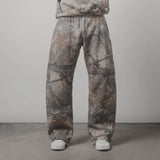 Xituodai 90s Streetwear Y2K Retro SweatPants Camouflage Pattern Print Streetwear Men harajuku Street Hip Hop Unisex Oversized Casual Camo Baggy Trousers 0924