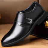 Xituodai Equzu Business Men Shoes Fashion British Male Leather Shoe 2024 New Black Office Dress Shoes Breathable Pointed Toe Party Wedding Shoe