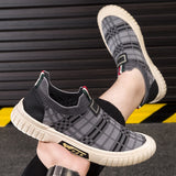 Xituodai Datuart New Slip-on Loafers Outdoor Casual Socks Shoes Mesh Breathable Men Shoes Fashion Fitness Sneakers Male Sports Walking Flats Shoe