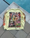 Xituodai Y2K Harajuku Retro Trendy Top European and American Gothic Punk Style Printed Pullover Men Rock Street Oversized Graphic T-shirt