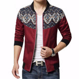 Xituodai Trendy Flower Sleeve Patchwork Korean Slim Fit Jacket