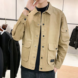 Xituodai Men's Jackets Spring Autumn New Trend Cool-work turtleneck Casual Pastel Slim Korean Jacket Men